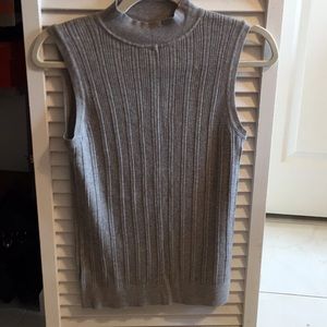 Banana Republic mock turtle neck gray tank